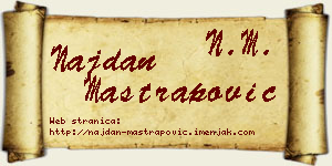 Najdan Maštrapović vizit kartica